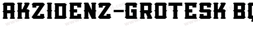 AKZIDENZ-GROTESK BQ CONDENSED REGUL字体转换